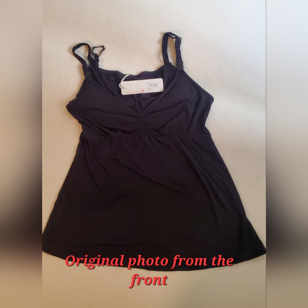 Ingrid & Isabel Black Fitted Tie Front Camisole